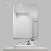 铝合金化妆卫生间镜子挂墙厕所洗手间浴室镜壁挂梳妆镜家用洗新品