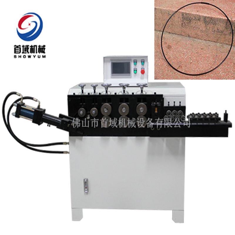 箍直供法兰桶厂家机卡簧成型机数控铜管铜线打圈机扁铁钢带卷圆机