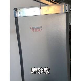 推拉折叠磁吸门帘透明塑料pvc隔断家用隐形伸缩滑动保温屏风酒店