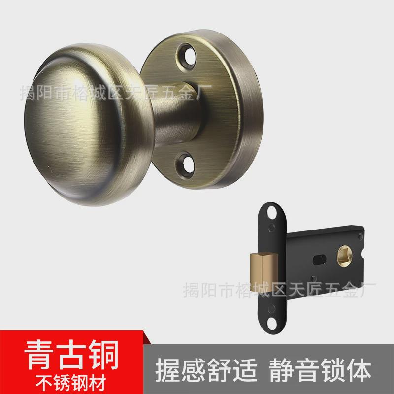 执手房门隐形门锁锁静音暗门黑色卫生间不锈钢卧室单边拉手门锁