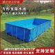 儿童方形可定制支架游泳池PVC加厚帆布家庭室内外小型管架蓄水池