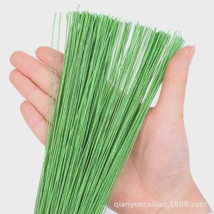 厂家铁线纸包直供纸包铁丝花艺铁线26号花杆纸藤花花枝叶脉铁丝