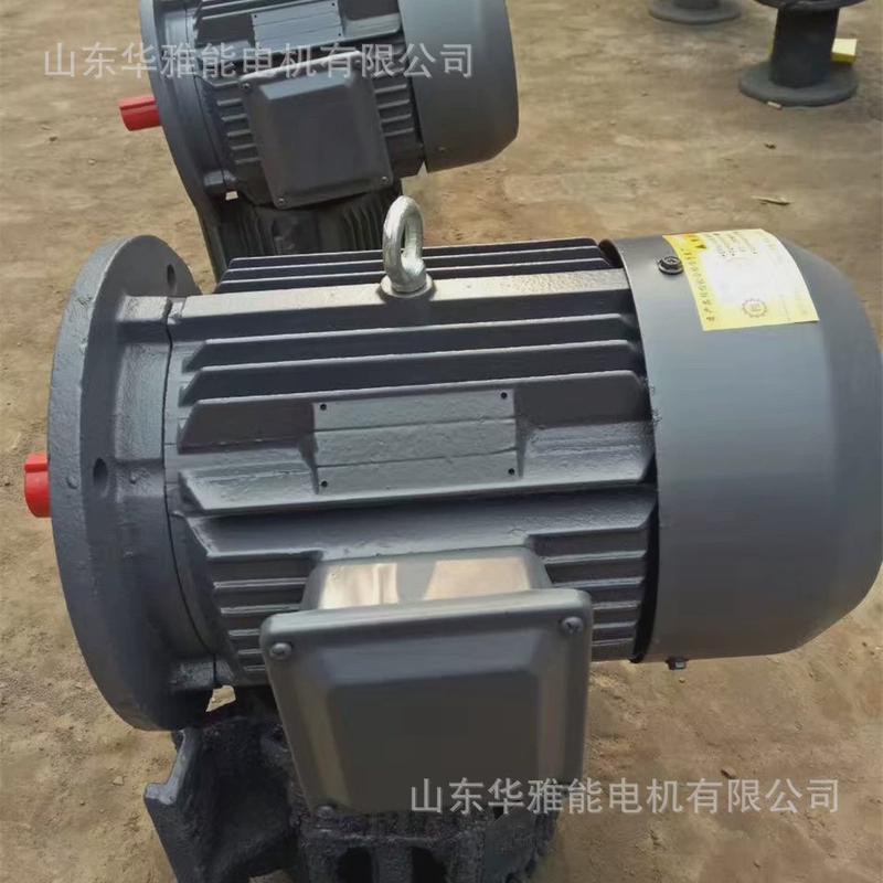 曲阜金升电机鲁都yb3-h180l-4-22电机60hz频率卧式顺时非轴伸端