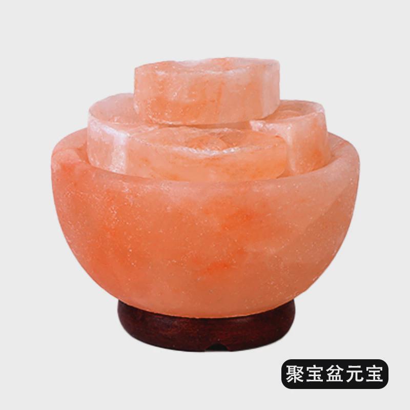 台灯床头盐灯办公室氛围灯室内装饰前台公司礼品店铺客厅盐灯摆件