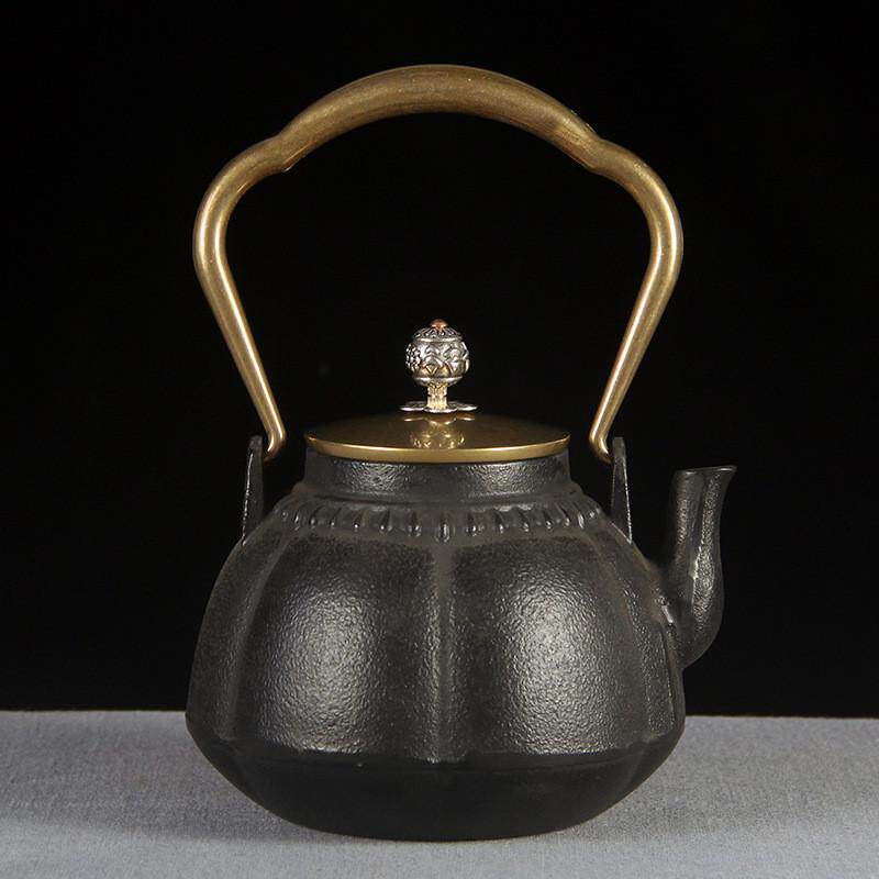 铁壶铁茶壶煮水烧水泡茶铸铁壶养生壶茶具新中式茶室软装茶道摆件