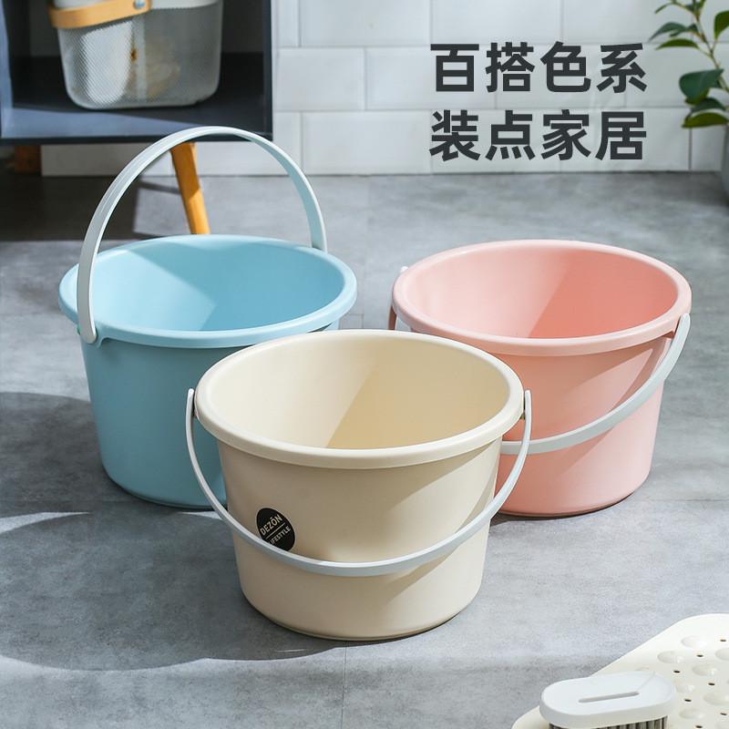 家用手提塑料水桶大号加厚无盖洗衣大圆桶学生宿舍用洗澡储水用桶