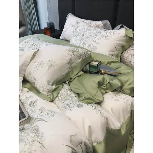 夏季lf床上用品100支轻奢唯美天丝四件套凉感莱赛尔级家纺乔纳森