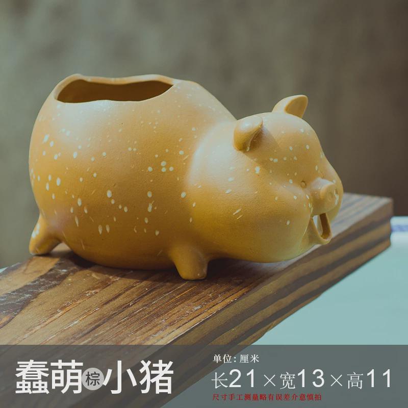 生态鱼缸陶瓷过滤器古法养鱼流水增氧配件中式庭院花园造景装饰品