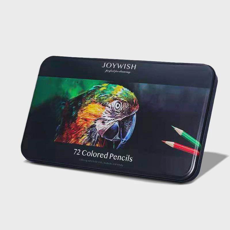 72色彩色铅笔铁盒装油性彩铅绘画彩铅笔小学初中画画72色彩铅