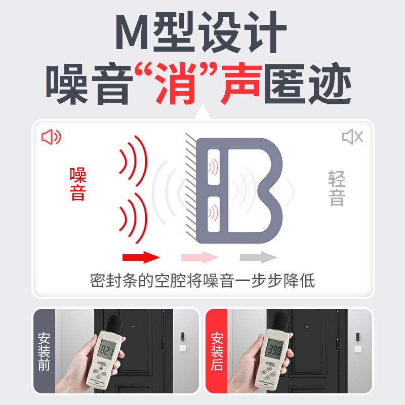 防盗门入户门密封条门缝防风大门框专用房门隔音静音条进户门胶条
