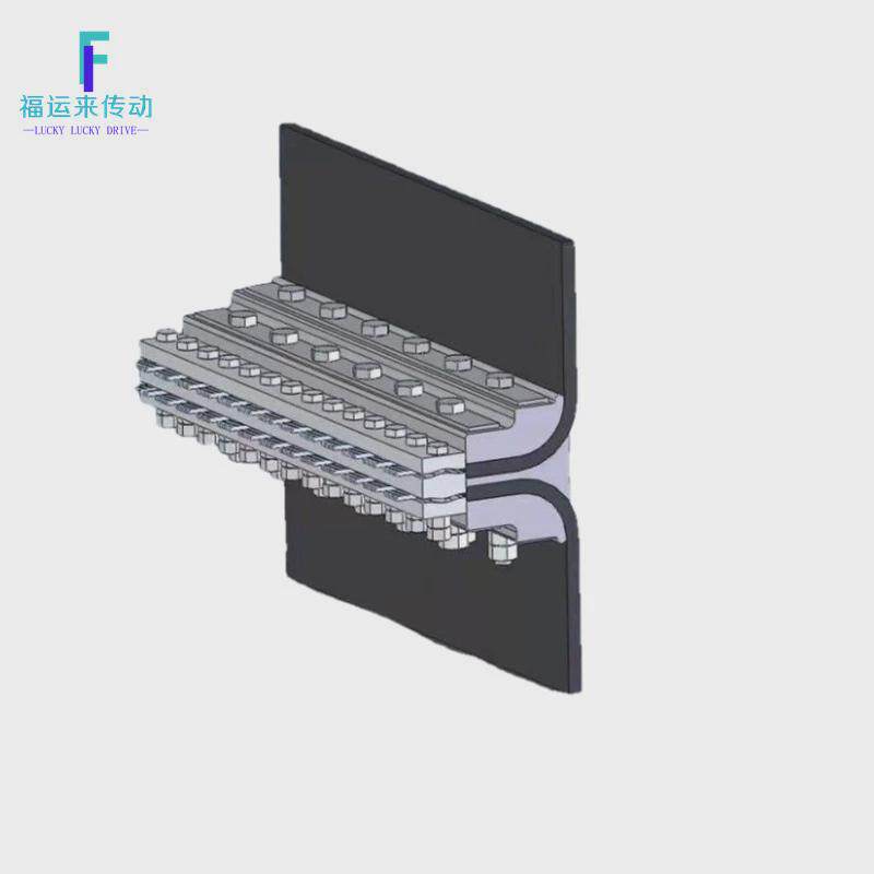 钢丝绳皮带铝合金夹具皮带接头斗提机夹板夹具提升机n-tgd