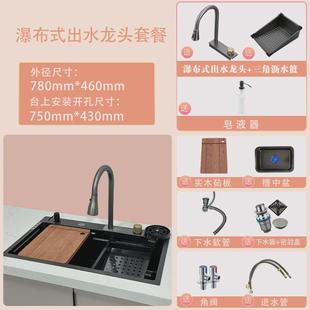 蜂窝压纹sus304不锈钢大单槽家用手工加厚厨房洗碗洗菜池工厂直发