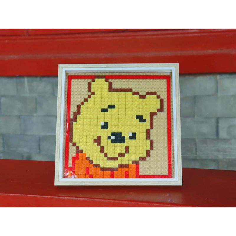 创意马赛克壁画相框手工diy材料包小颗粒积木像素画摆件摆饰礼品