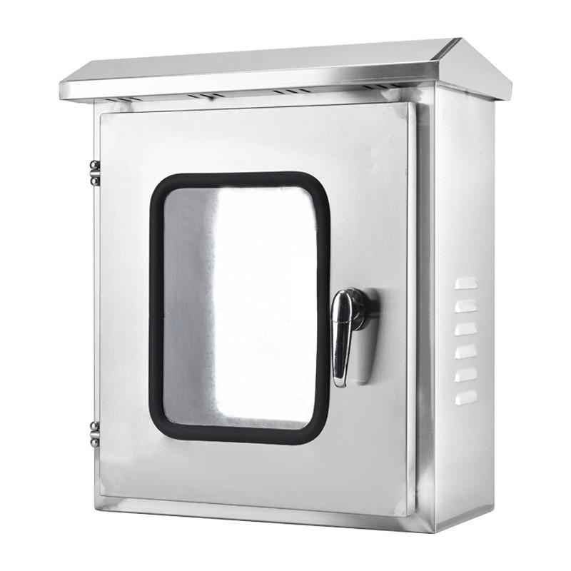 上齐双层201不锈钢配电箱304户外门防雨布线弱电防水控制箱基业箱