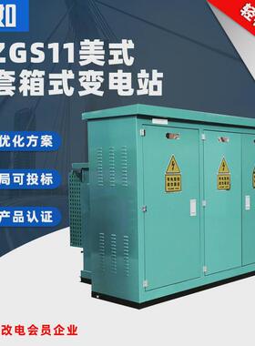 美式箱式变电站zgs11-315kva路灯变变压器箱成套10kv高压配电房