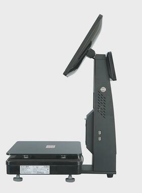 鸿科力商k6-d收银秤商识别水果生鲜熟食双屏pc一体秤ai智能超秤