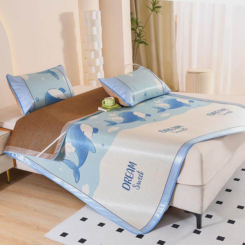 藤席冰丝凉席1.8m床夏季双人学生1.5米1.2折叠双面儿童0.9草席子2,床上用品,藤席,淘宝优惠券,粉丝福利购,淘宝优惠卷