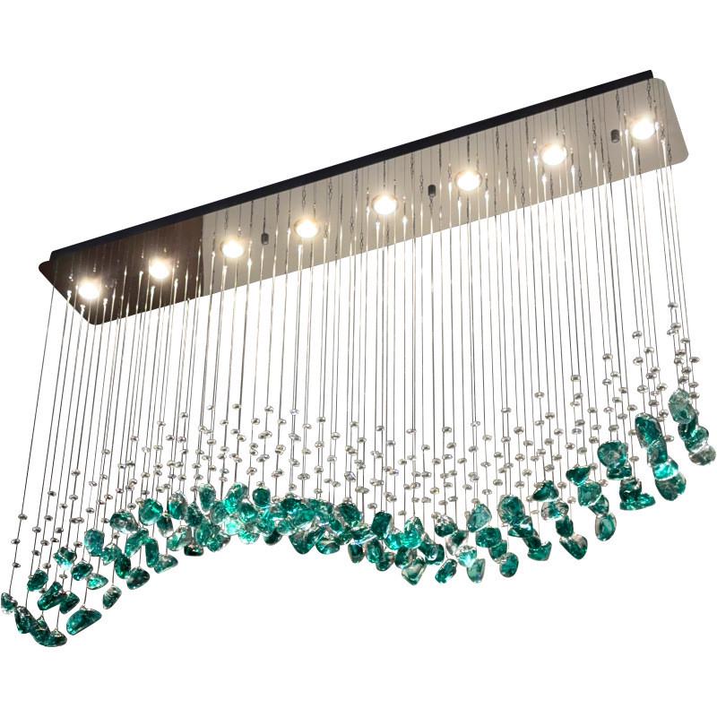 现代简约餐桌饭厅吊线灯2024吊灯高级感茶室吊灯轻奢长形吧台餐年