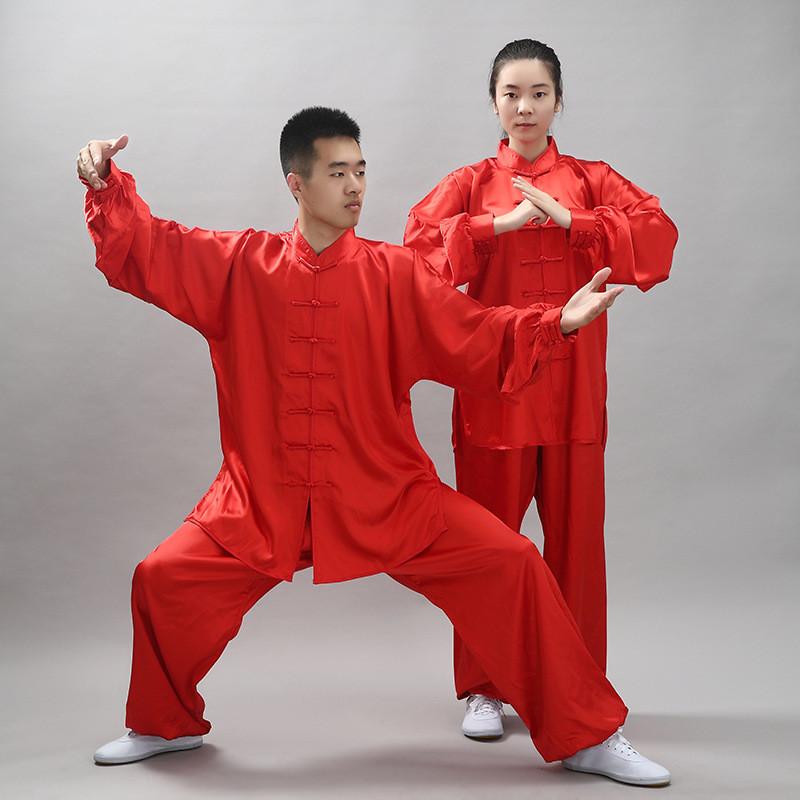 宏极太极服弹力南韩丝太极服练功服服武术服功夫男女批发15色