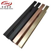 现代简约时尚 加厚不锈钢黑色玻璃门拉手酒店商铺红古铜色大门拉手
