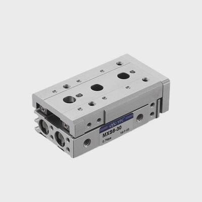 气动滑台气缸MXS/HLS12-20/30/100AST小型可调行程直线导轨限位