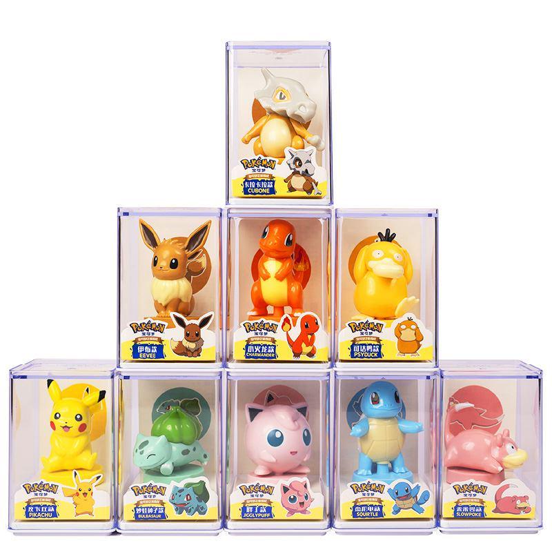 Pokemon Figures Toys Pikachu Seal Cartoon Series Anime Model