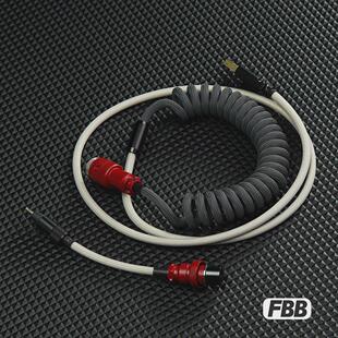 c线 1.0航插线彩色编织螺旋线客制化键盘数据线type FBB新款 旗舰款