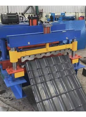 供应仿树脂瓦压瓦瓦仿古琉璃瓦压机机彩铝板树脂琉璃瓦压瓦机