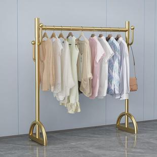 晾衣架落地卧室挂阳台镀锌水管神器家用凉晒衣杆折叠衣帽架子