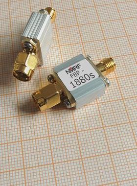 1880MHz PCS系统专用SAW带通滤波器，1dB通带 1850-1910MHz  SMA