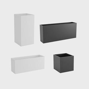 现代简约玻璃钢花箱户外广场组合特大花盆商业街隔断花箱花坛种植