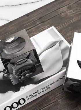 热销【厂家直销】轻奢创意软装新中式摆件水晶魔方酒店客厅玄关装