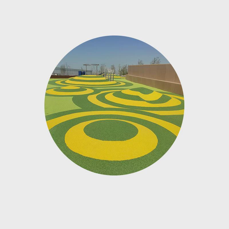 epdm塑胶地面颗粒小区地面彩色弹性地面防滑耐磨材料户外公园施工