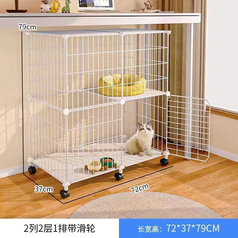 猫笼子自由空间占地家用室内两层超大不小型猫屋宠物狗笼空笼猫窝