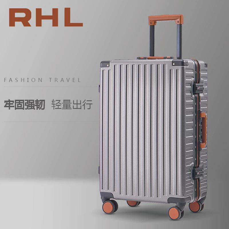 厂家货源铝框拉杆箱20/24/26/29寸男女托运旅行箱万向轮行李箱子