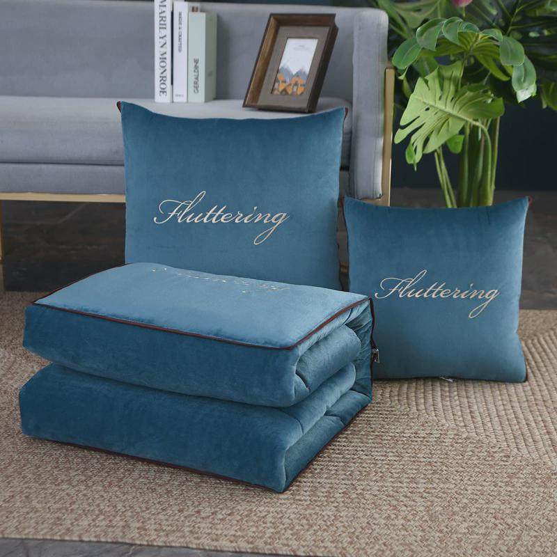 刺绣水晶绒车载抱枕被子两用冬被沙发绒被靠枕午睡毯办公室小被子,居家布艺,靠垫/抱枕,淘宝优惠券,粉丝福利购,淘宝优惠卷