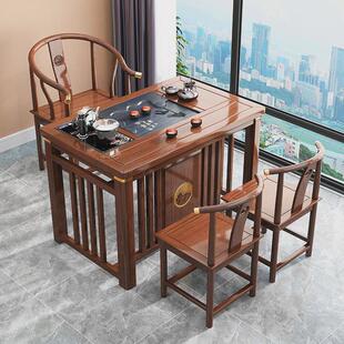 阳台小茶桌实木茶桌椅客厅茶台家用小户型泡茶桌简约小型套装组合