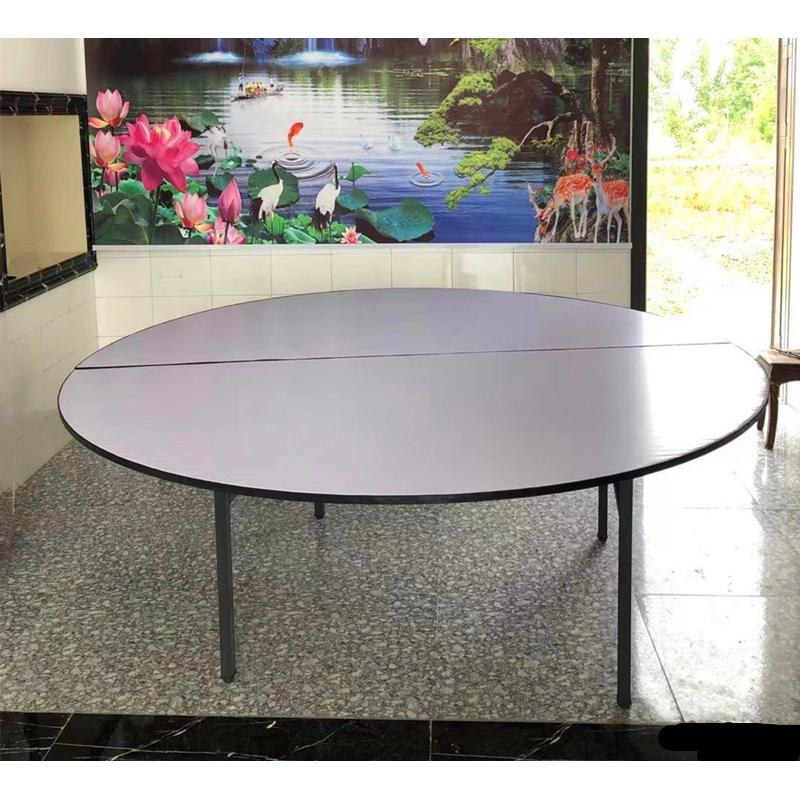 爆款酒店餐桌大圆桌面10人15人20人家用电动饭店折叠商用餐厅圆桌