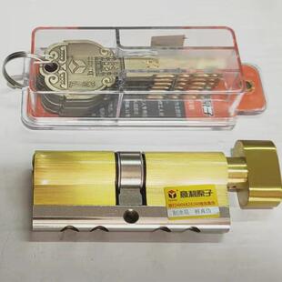 防盗门锁304不锈钢大门锁欧式别墅双对开门实木门超C级锁芯F23