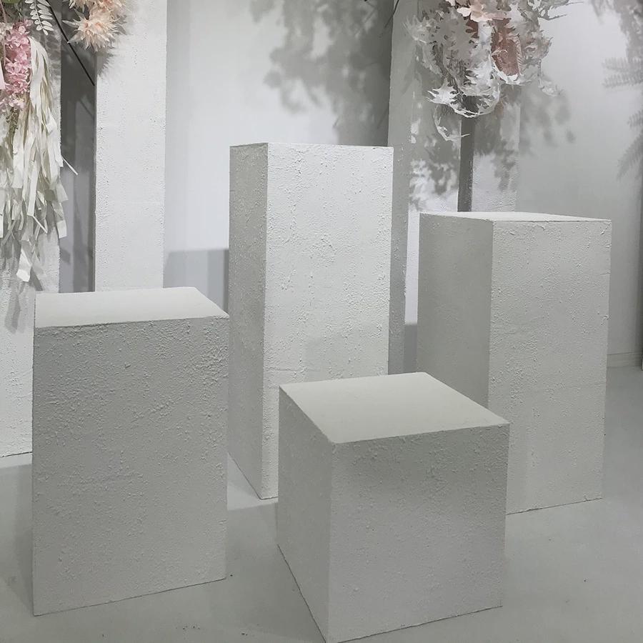 新款纹理柱橱窗迎宾区装饰折叠甜品台摆件婚庆路引道具派对婚礼