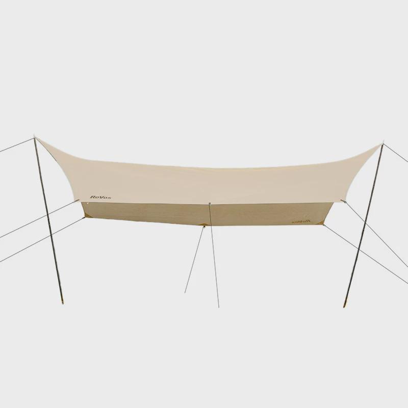 超大空间涂野营形天幕可遮光防水防晒户外露营银蝶天幕布户外装备