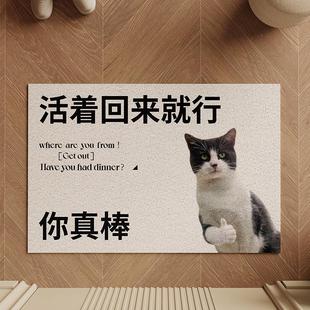 2025丝圈入户门地垫进门前脚垫活着回来就行耐脏门外蹭土免洗地毯