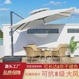 户外遮阳伞庭院伞露台院子花园太阳伞商用外摆摊户外伞室外罗马伞