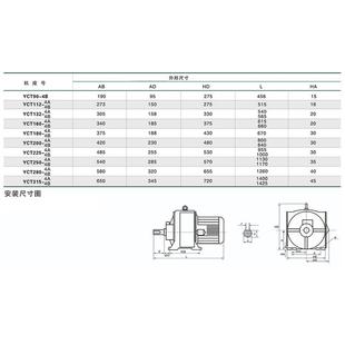 上海德三相yct200 4a电磁调速电动机5.5kw东