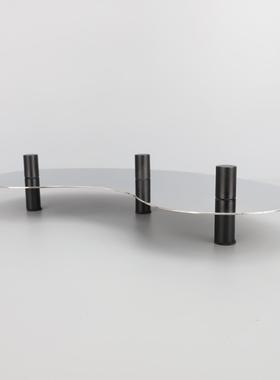 饰品创意不锈钢托盘桌面软装现代简约客厅茶几玄关办公室家居摆件