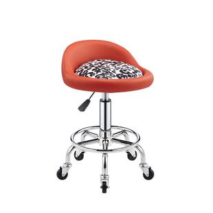 升降可时尚酒吧吧台椅子休闲旋转大工凳靠背理发椅不锈钢大工凳子