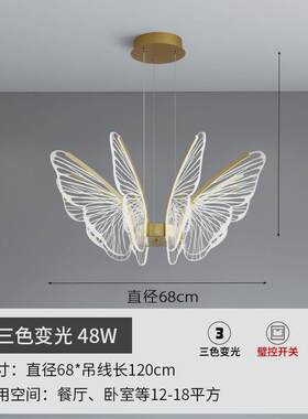 轻奢后现代蝴蝶吊灯客厅餐厅卧室书房北欧风套餐灯具时尚简约家居