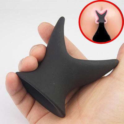 Hollow Silicone Big Butt Plug,Anal Sex Toys Trainer Dilator