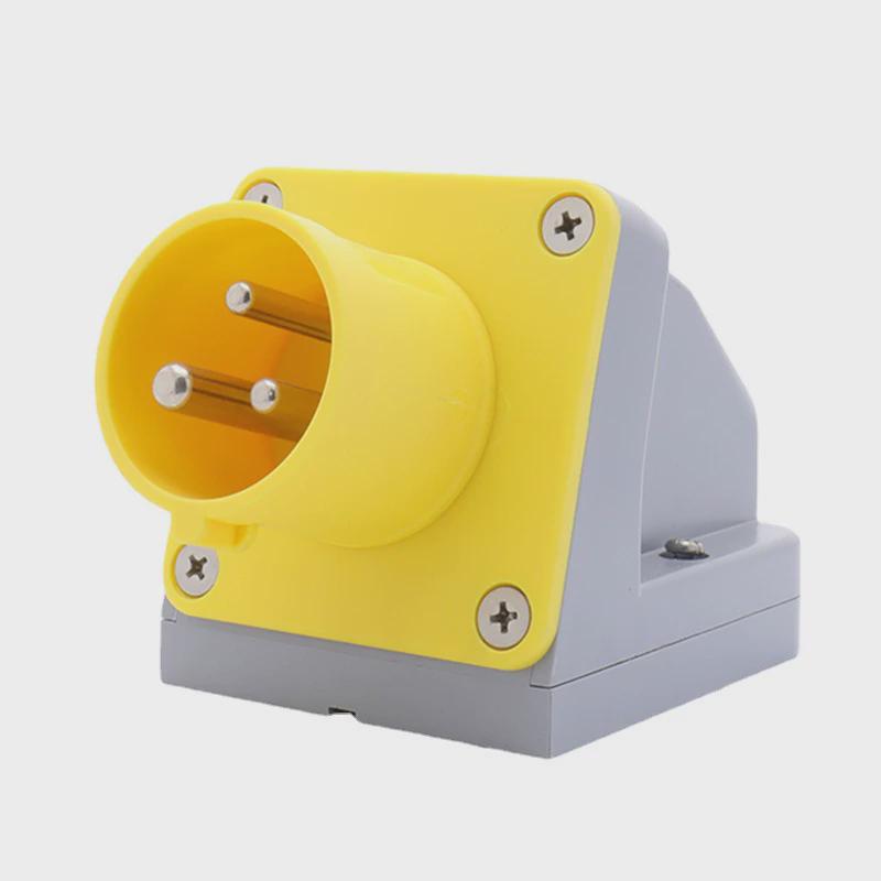 科都kedu蛙式墙壁3芯16a工业插头工业用防水防尘明装电源ps1-11