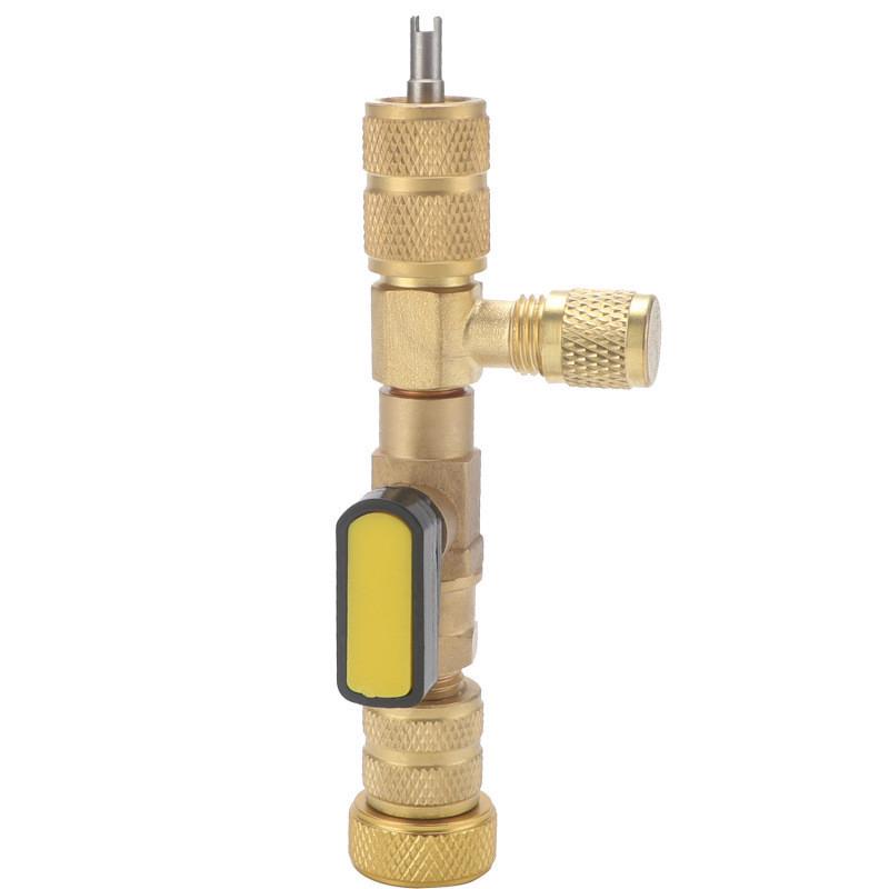 热销R410AR22阀芯拆卸器安装工具带双尺寸SAE1/4和5/16端口用于HV